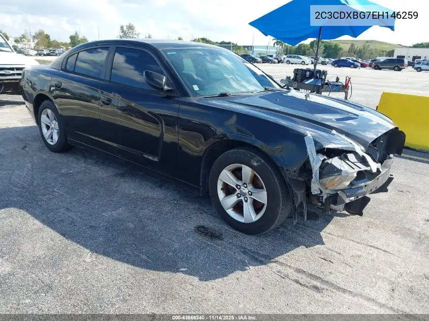 2C3CDXBG7EH146259 2014 Dodge Charger Se