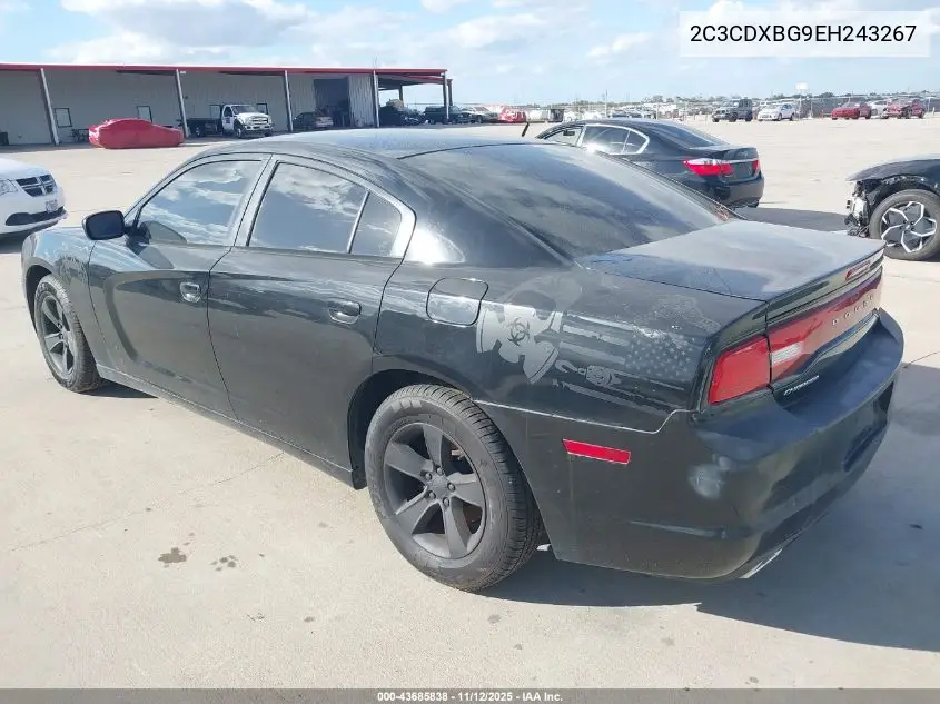 2C3CDXBG9EH243267 2014 Dodge Charger Se