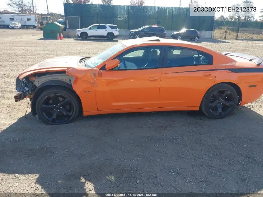 2C3CDXCT1EH212378 2014 Dodge Charger R/T
