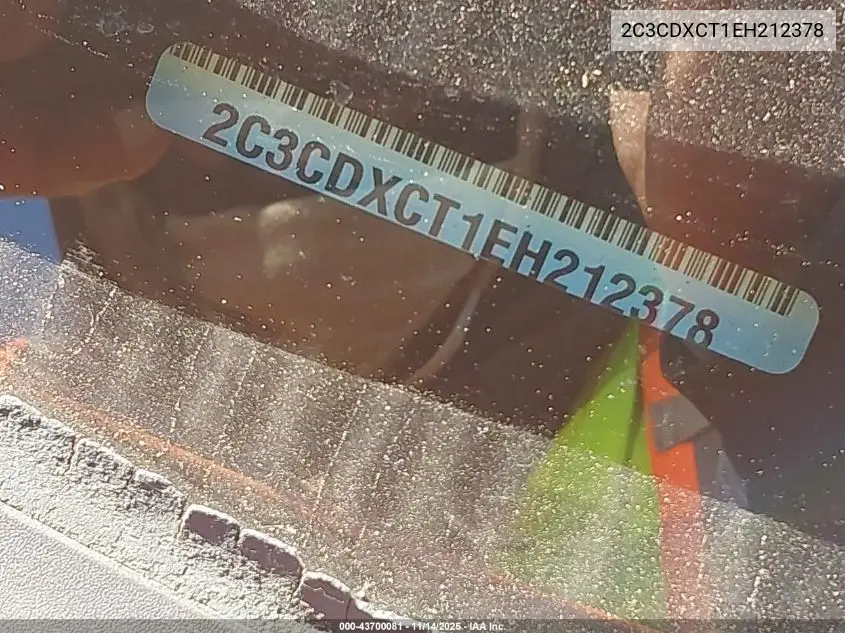 2C3CDXCT1EH212378 2014 Dodge Charger R/T
