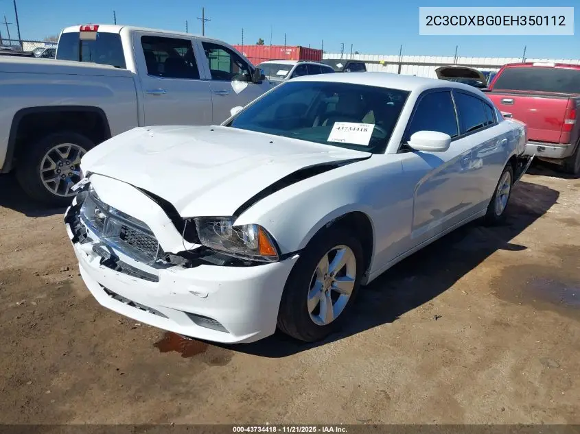 2C3CDXBG0EH350112 2014 Dodge Charger Se