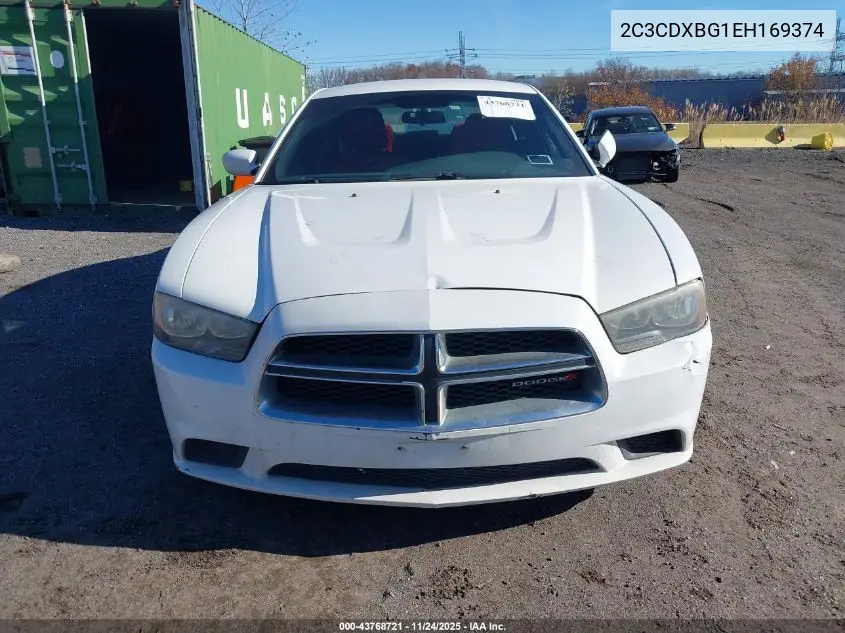 2C3CDXBG1EH169374 2014 Dodge Charger Se