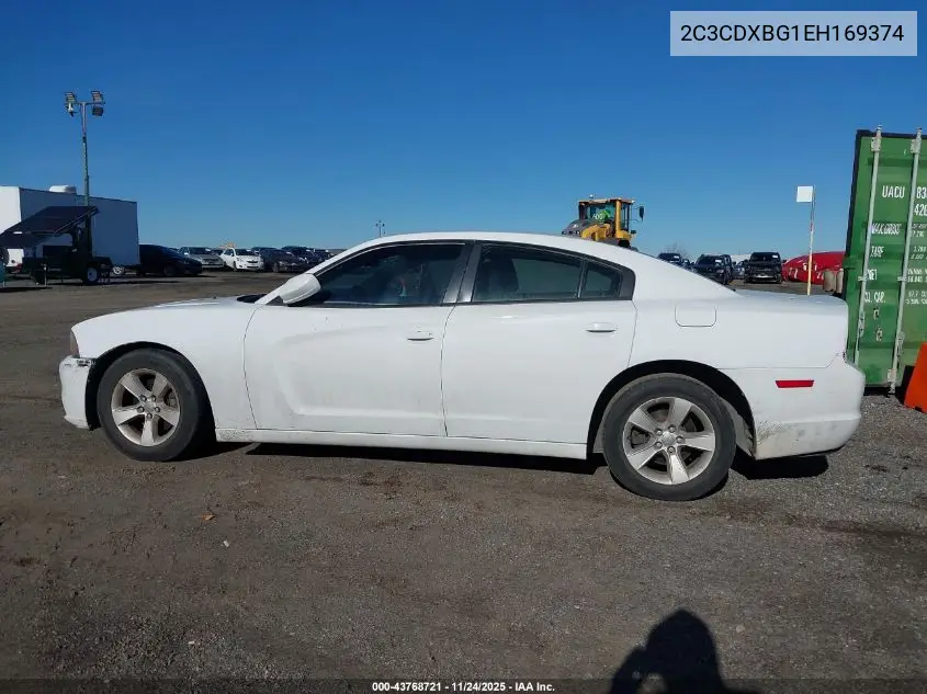 2C3CDXBG1EH169374 2014 Dodge Charger Se