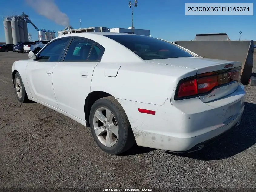 2C3CDXBG1EH169374 2014 Dodge Charger Se