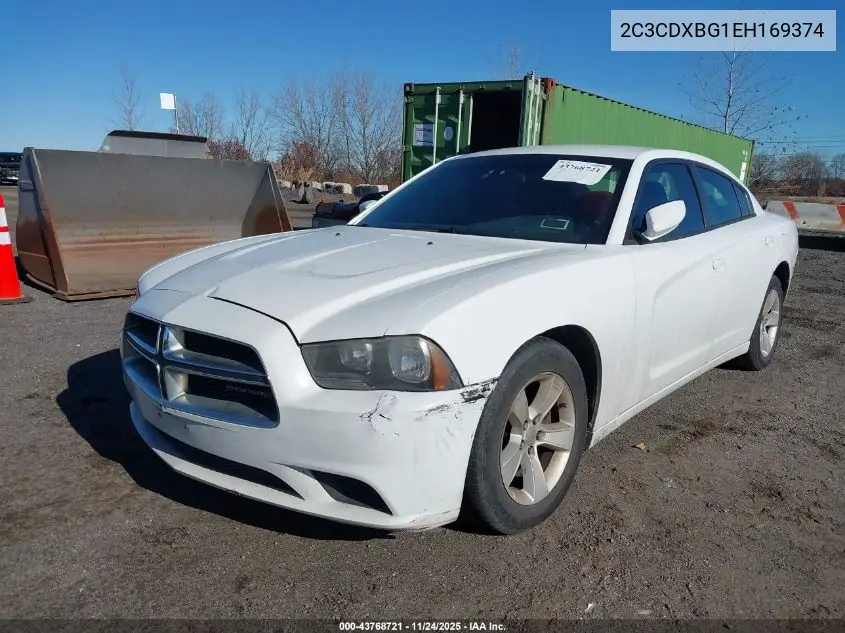2C3CDXBG1EH169374 2014 Dodge Charger Se