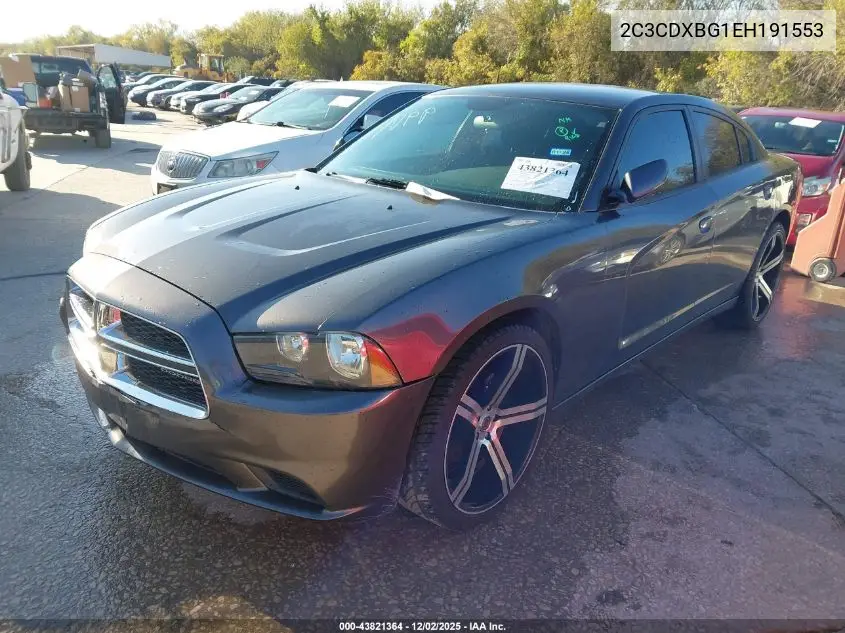 2C3CDXBG1EH191553 2014 Dodge Charger Se