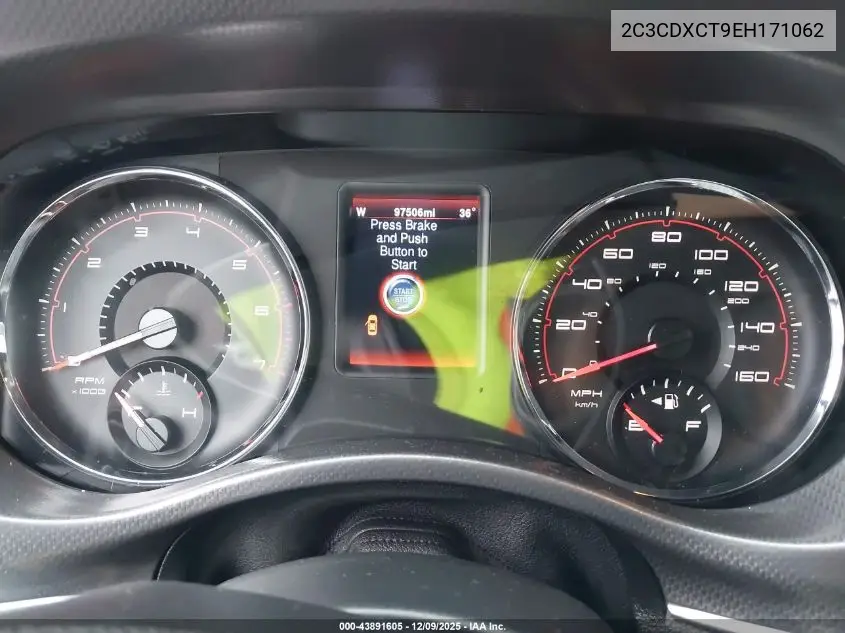2C3CDXCT9EH171062 2014 Dodge Charger R/T Plus