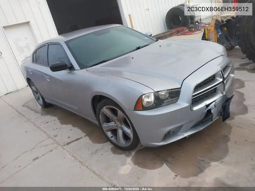 2C3CDXBG6EH359512 2014 Dodge Charger Se