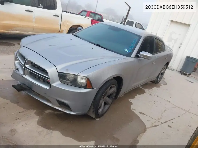 2C3CDXBG6EH359512 2014 Dodge Charger Se