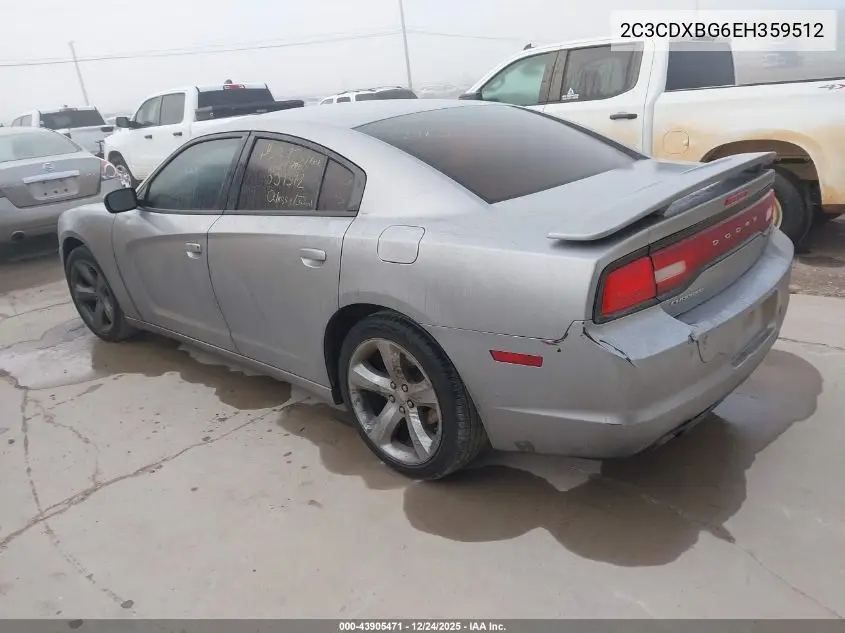 2C3CDXBG6EH359512 2014 Dodge Charger Se