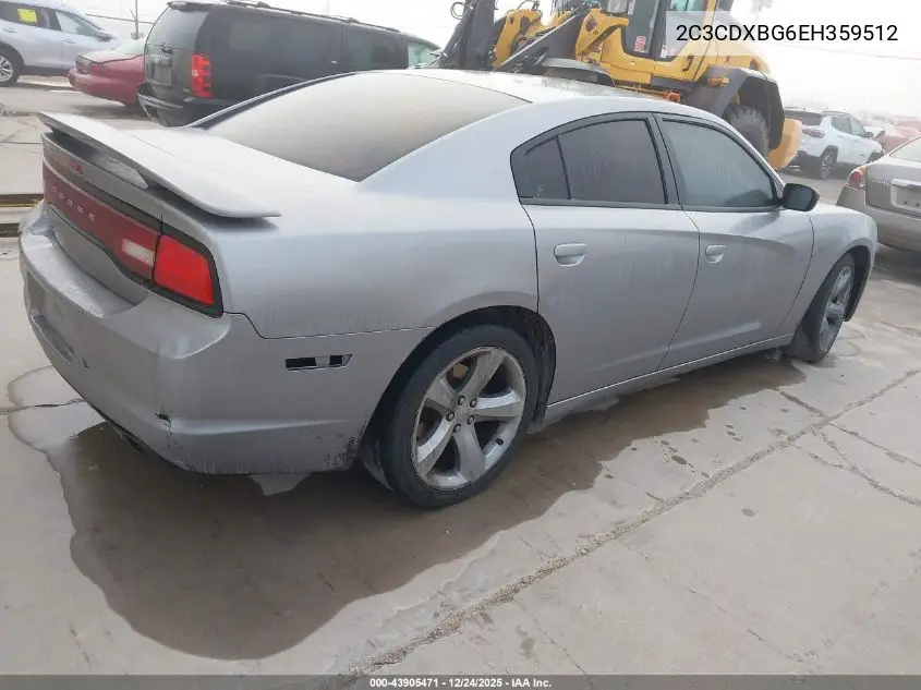 2C3CDXBG6EH359512 2014 Dodge Charger Se