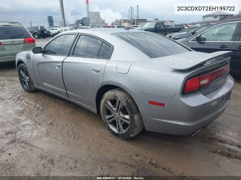 2C3CDXDT2EH199722 2014 Dodge Charger R/T Plus