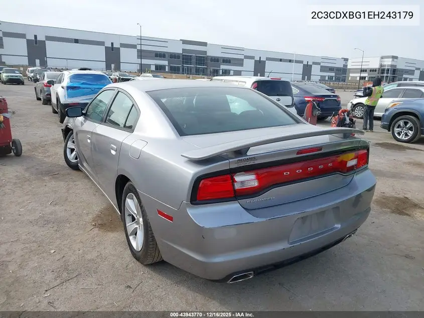 2C3CDXBG1EH243179 2014 Dodge Charger Se