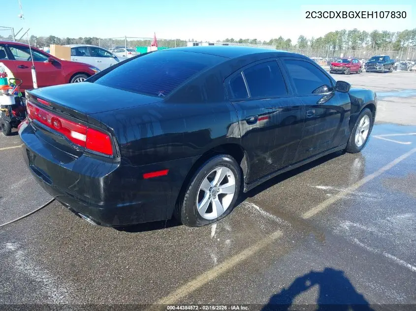 2C3CDXBGXEH107830 2014 Dodge Charger Se