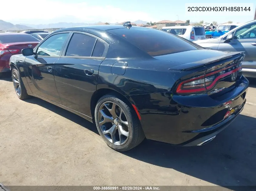 2C3CDXHGXFH858144 2015 Dodge Charger Sxt