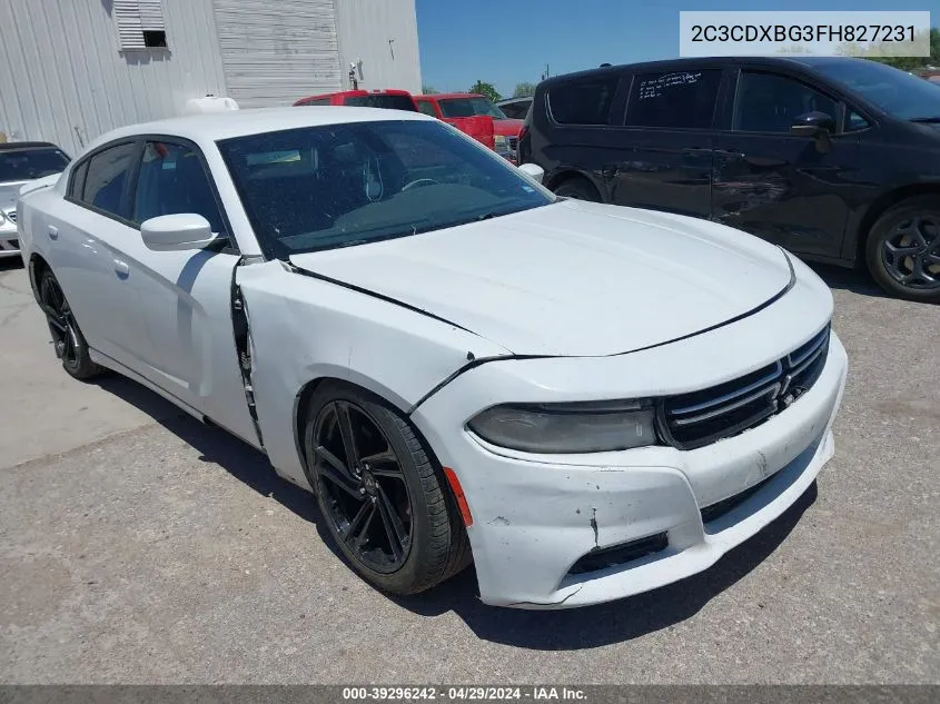 2015 Dodge Charger Se VIN: 2C3CDXBG3FH827231 Lot: 39296242