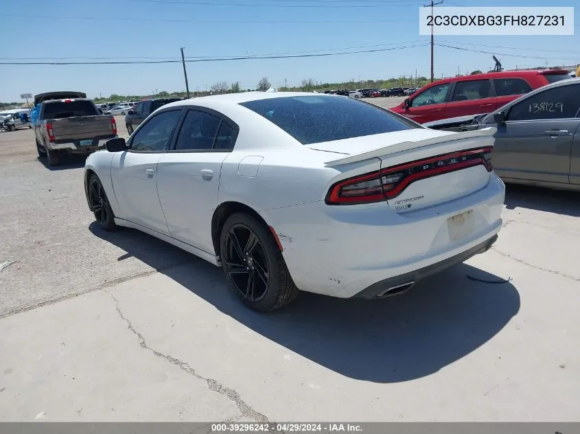 2C3CDXBG3FH827231 2015 Dodge Charger Se