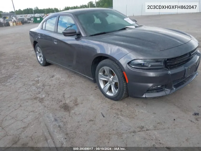 2015 Dodge Charger Sxt VIN: 2C3CDXHGXFH862047 Lot: 39359017