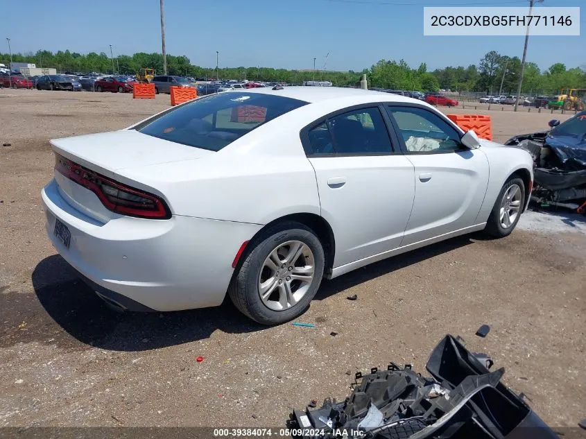 2015 Dodge Charger Se VIN: 2C3CDXBG5FH771146 Lot: 39384074