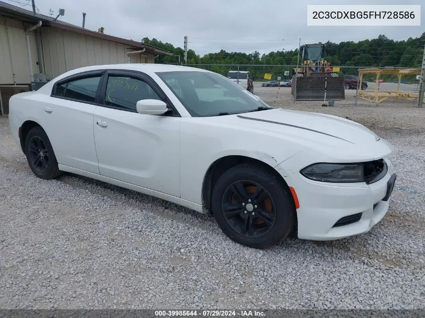 2C3CDXBG5FH728586 2015 Dodge Charger Se