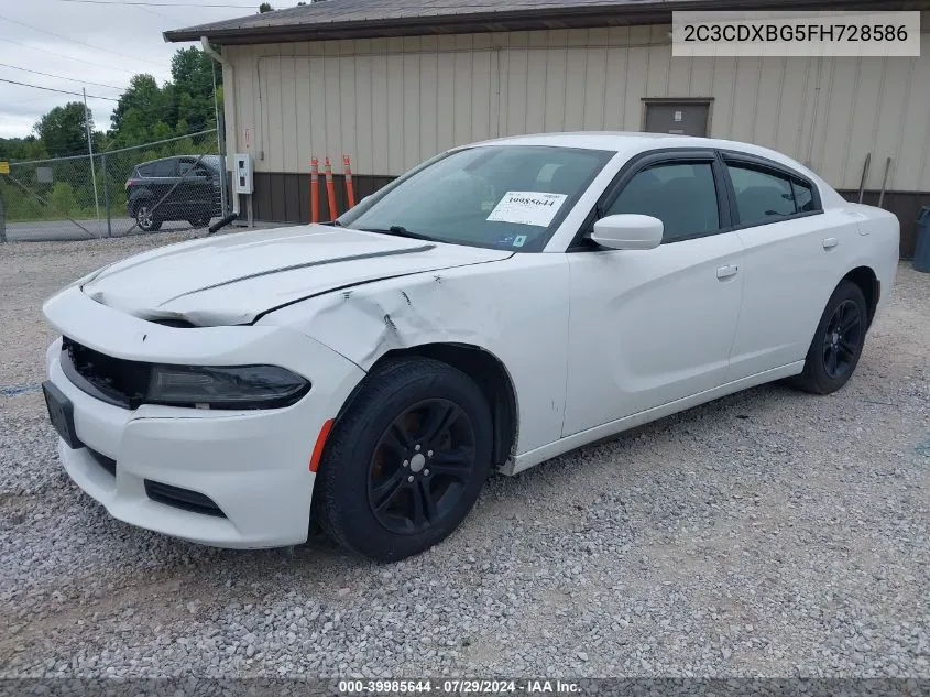 2C3CDXBG5FH728586 2015 Dodge Charger Se