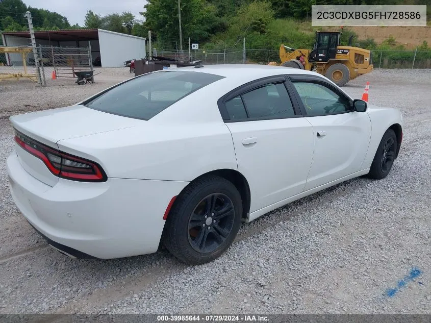 2C3CDXBG5FH728586 2015 Dodge Charger Se