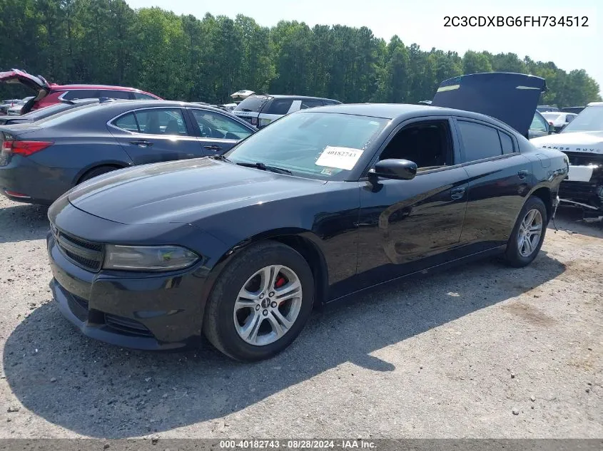 2C3CDXBG6FH734512 2015 Dodge Charger Se