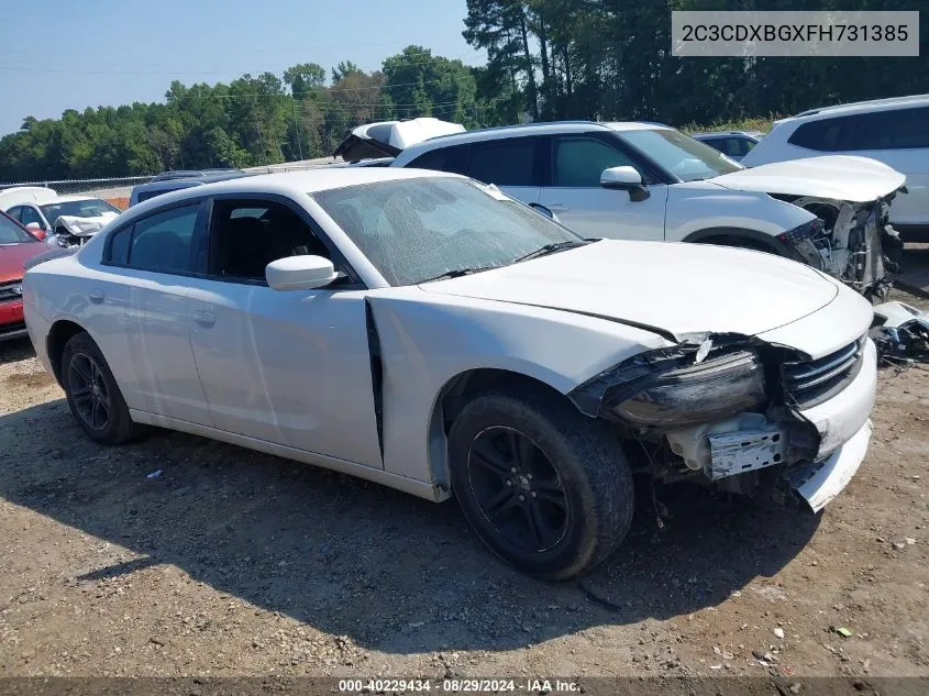 2015 Dodge Charger Se VIN: 2C3CDXBGXFH731385 Lot: 40229434