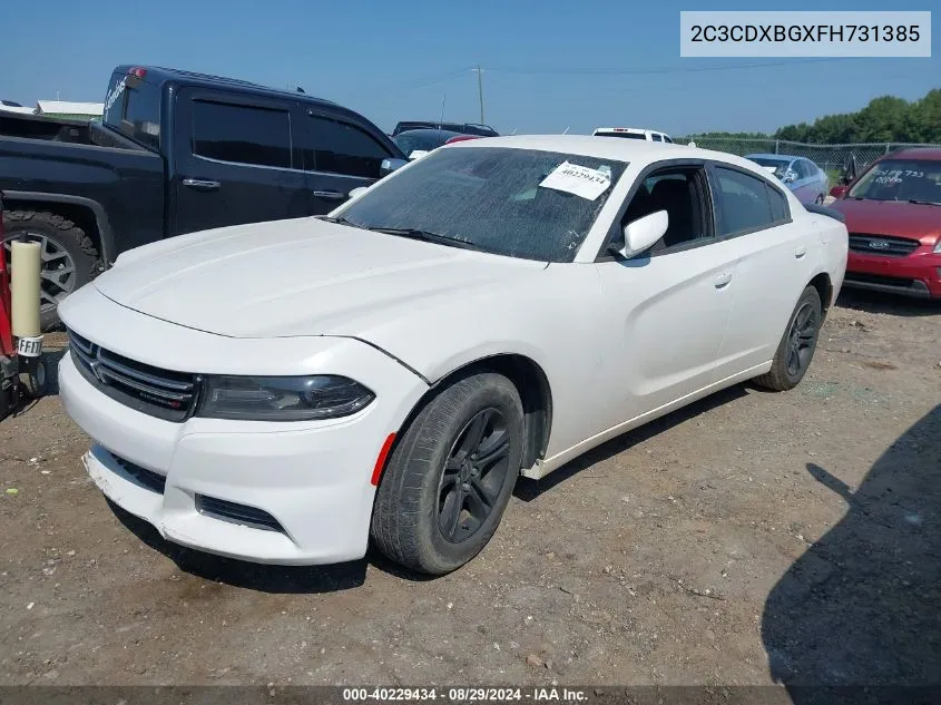 2C3CDXBGXFH731385 2015 Dodge Charger Se