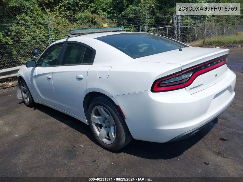 2C3CDXAG9FH916769 2015 Dodge Charger Police