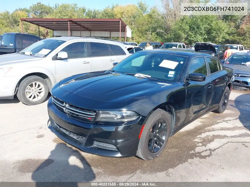 2C3CDXBG6FH741024 2015 Dodge Charger Se