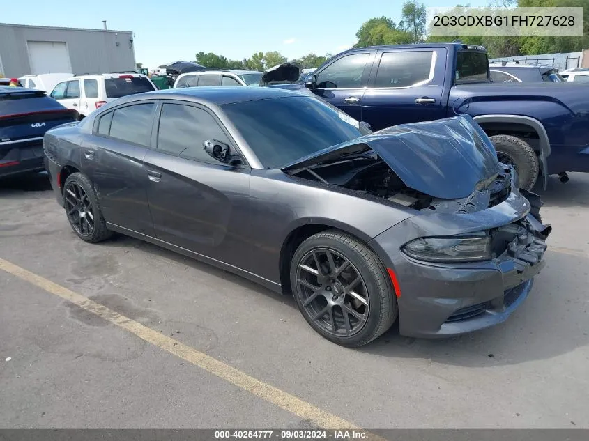 2015 Dodge Charger Se VIN: 2C3CDXBG1FH727628 Lot: 40254777