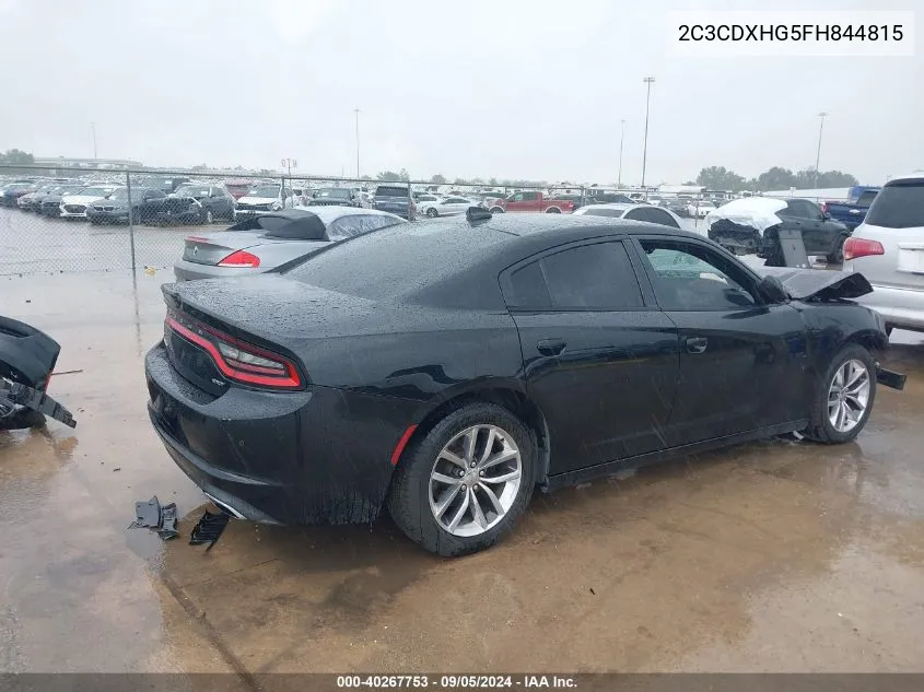 2015 Dodge Charger Sxt VIN: 2C3CDXHG5FH844815 Lot: 40267753