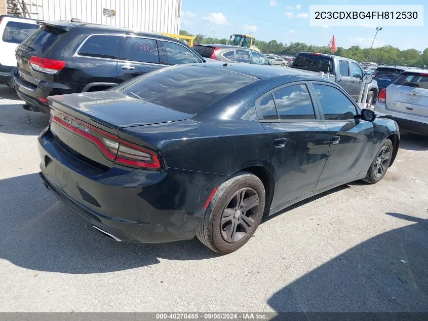 2015 Dodge Charger Se VIN: 2C3CDXBG4FH812530 Lot: 40270485