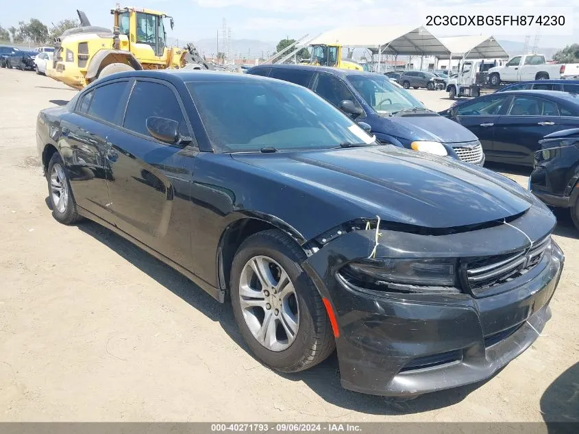 2C3CDXBG5FH874230 2015 Dodge Charger Se