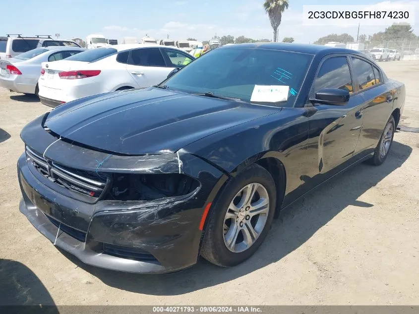 2C3CDXBG5FH874230 2015 Dodge Charger Se