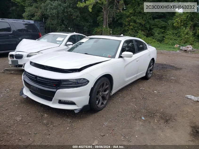 2C3CDXHGXFH863232 2015 Dodge Charger Sxt