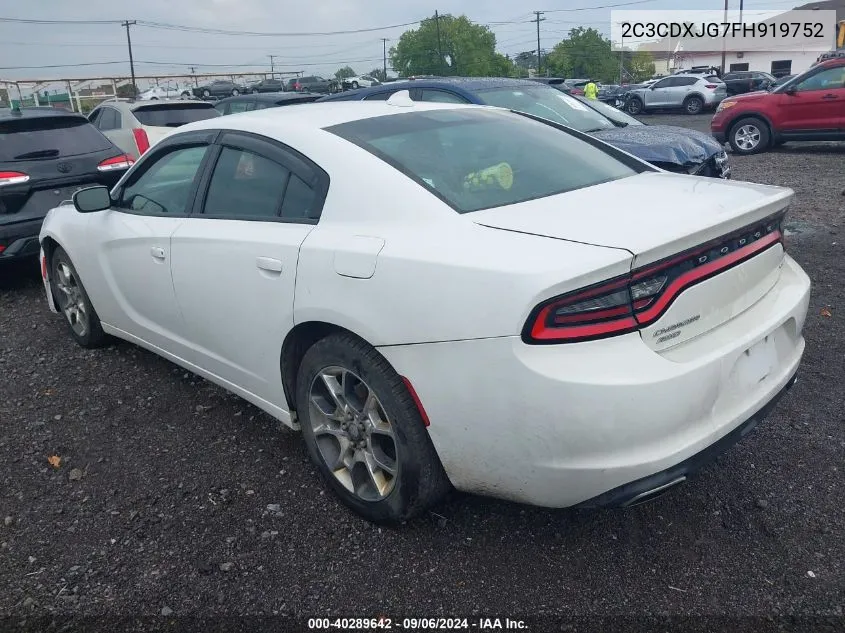 2C3CDXJG7FH919752 2015 Dodge Charger Sxt