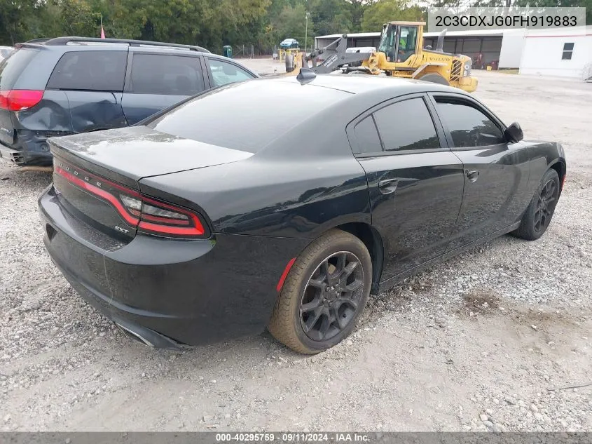 2015 Dodge Charger Sxt VIN: 2C3CDXJG0FH919883 Lot: 40295759