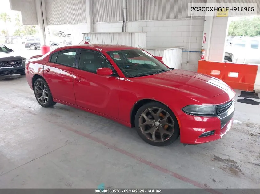 2C3CDXHG1FH916965 2015 Dodge Charger Sxt