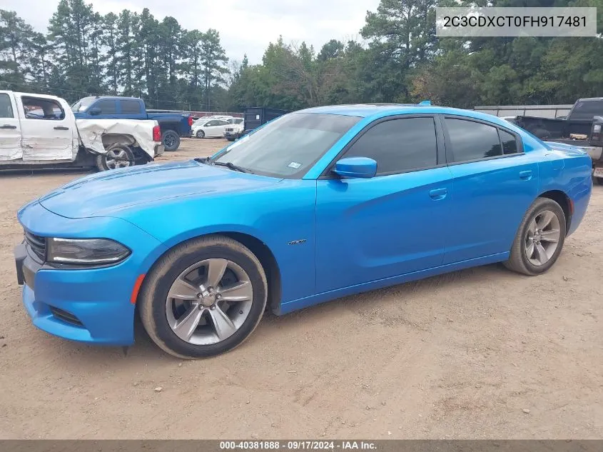 2C3CDXCT0FH917481 2015 Dodge Charger R/T