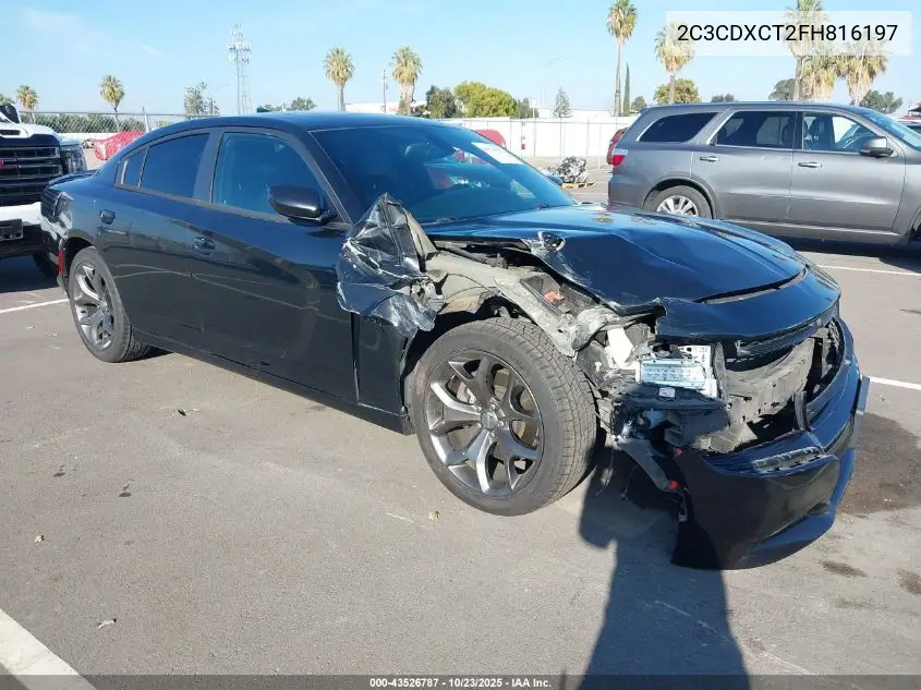 2C3CDXCT2FH816197 2015 Dodge Charger R/T
