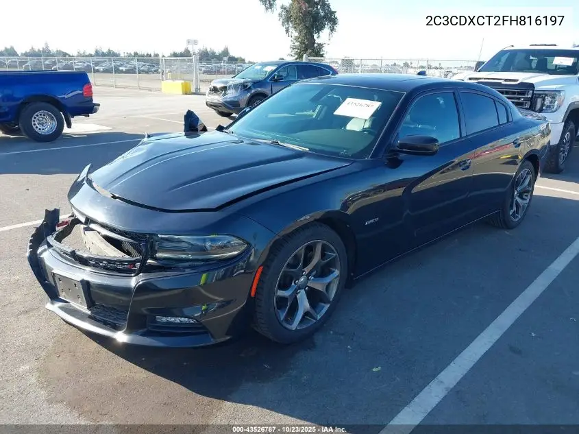 2C3CDXCT2FH816197 2015 Dodge Charger R/T
