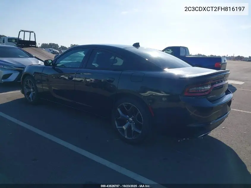 2C3CDXCT2FH816197 2015 Dodge Charger R/T