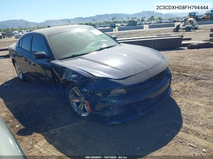 2C3CDXHG8FH794444 2015 Dodge Charger Sxt
