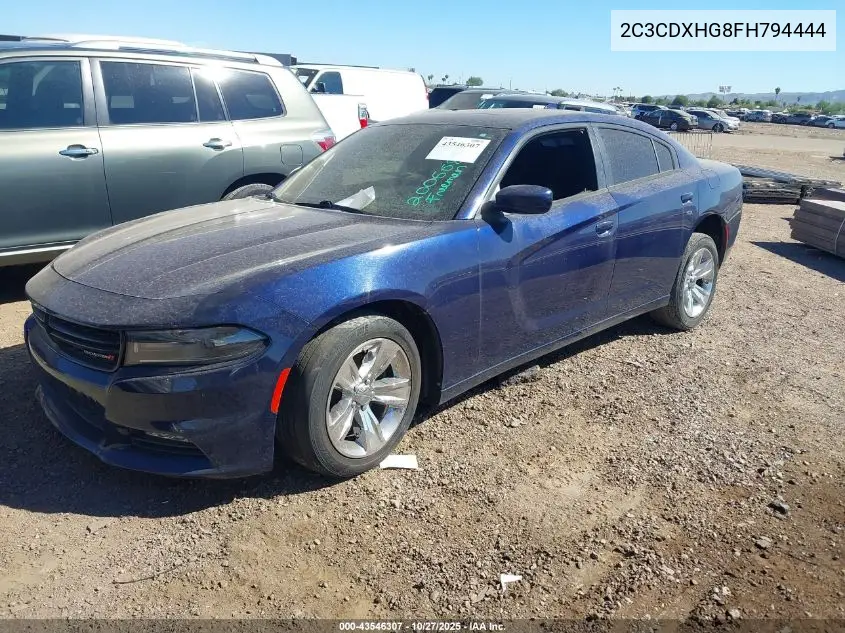 2C3CDXHG8FH794444 2015 Dodge Charger Sxt
