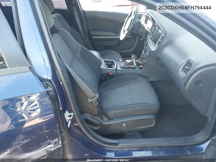 2C3CDXHG8FH794444 2015 Dodge Charger Sxt