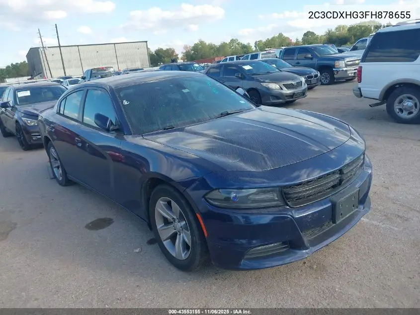 2C3CDXHG3FH878655 2015 Dodge Charger Sxt
