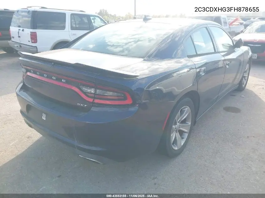 2C3CDXHG3FH878655 2015 Dodge Charger Sxt