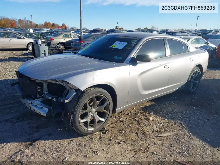 2C3CDXHG7FH863205 2015 Dodge Charger Sxt